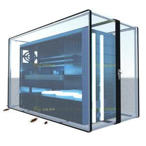 컴퓨터 본체 커버 고양이털 방지 케이스 먼지 해충 바퀴벌레 고양이 털 프레임 가정용 분리