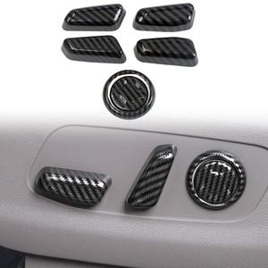 S 탄소 섬유  카시트 조정 단추 커버 트림 자동차 인테리어 액세서리 기아 스포티지 NQ5
