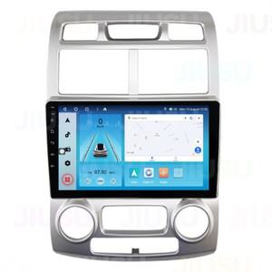 기아 스포티지 2004-2010 용 스테레오 멀티미디어 오디오 시스템 안드로이드 12 카플레이 DSP 포함 GPS DVD