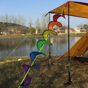 캠핑장식 차박 야외텐트 레인보우스피너 텐트장식 레인보우 팬션용품
