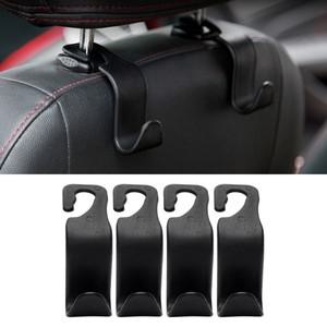 범용 자동차 링 시트 백 후크 행어 정리함 패스너 클립 수납 및 정리 세트당 4 개
