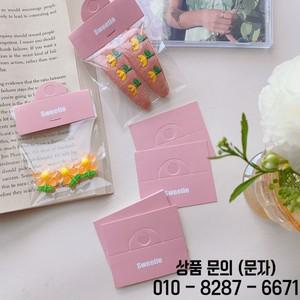 100pcs 접이식 보석 포장 카드 구멍이있는 라벨 태그 DIY 수제 액세서리 디스플레이 작은 Bussiness 도매