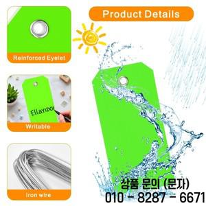 와이어가 있는 60개 플라스틱  태그 방수 행 라벨링 빈 장비 자동차 부품 수하물 차고