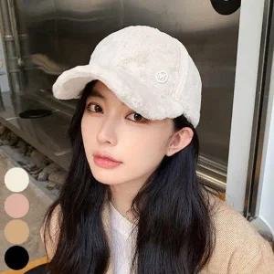 털모자 모자 퍼 여성 야구모자 방한 볼캡 겨울 야구모자 남자모자 여자모자 겨울 볼캡