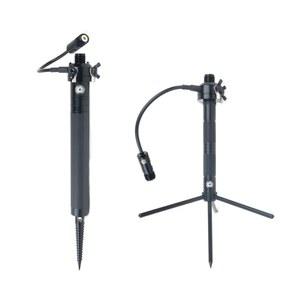 GRA-GNT 패키지: 핸드 트위스트 그라운드 스파이크 안테나 마운트, 작은 삼각대, 폴 아파트 햄 라디오, 0.7kg(1.5파운드), UHF 커넥터