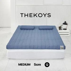더코이즈 미디움 천연 라텍스 토퍼 매트리스 5cm 퀸 Q