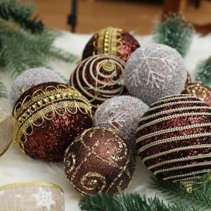 트리 수제 장식볼 01 크리스마스 브라운 세트 오너먼트