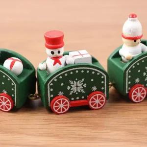 소품 장식 인테리어 미니어처 크리스마스 Wooden Train