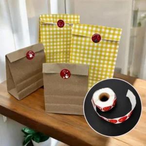 원형 스티커 500P 크리스마스 포장