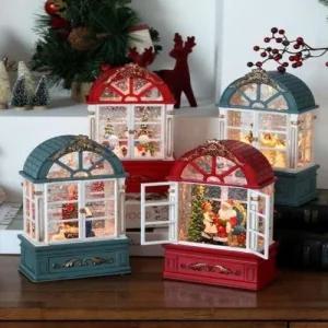 창문 워터볼 오르골 4type 크리스마스