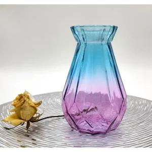 블루퍼플 예쁜화병 북유럽식 화병 꽃화병 크리스탈 미니화병