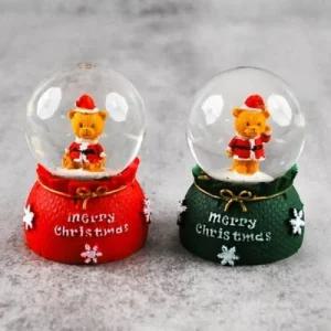 5000 129B] 퍼줌 크리스마스 워터볼(중) (2개세트) 복주머니