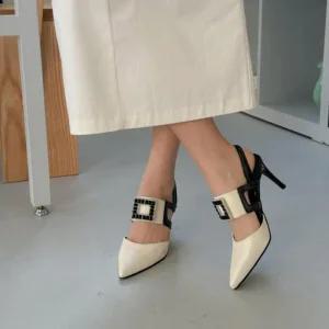 메리제인 여성화 펌프스 웨지힐 하이힐 슬링백힐