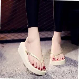 여성 5cm 통굽 슬리퍼 쪼리