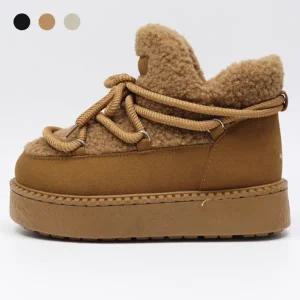 페조 여성 뽀글이신발 하이탑 통굽 키높이 겨울운동화 PZSL-CNK-570