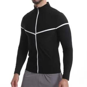 남성 하이넥 조깅 운동복 땀복 집업 남성운동복 기능성의류 트레이닝웨어 기능성운동복 운동땀복