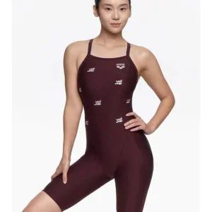 아레나 2025 여자 선수용 반전신 수영복 4부 T13952