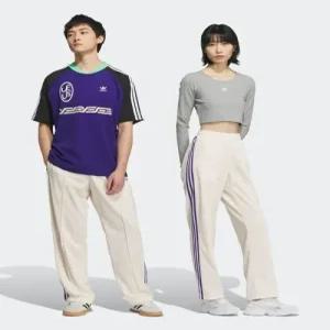 adidas BB 트랙 팬츠 - 원더화이트퍼플 JD5265