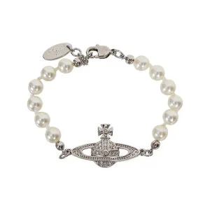 [비비안웨스트우드] 25FW 여성 미니 바스 릴리프 팔찌 실버 61030001 02P131