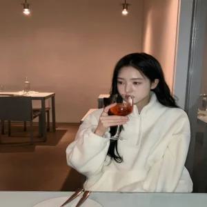 러브유어 반집업 후리스/ 양털안감