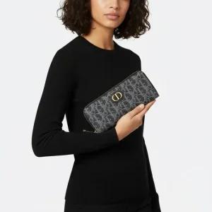 DIOR 25FW 30 MONTAIGNE VOYAGEUR 슬림 지갑  S2189UDDK 932)
