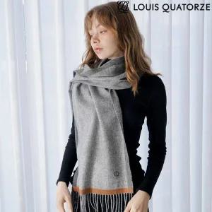 [백화점정품] 25년NEW 루이까또즈 LOUIS QUATORZE (2CMW484GY) 캐시미어 울 머플러 유니트 그레이