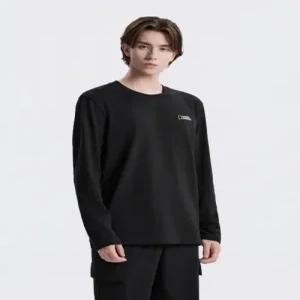 내셔널지오그래픽NATIONALGEOGRAPHIC N253UTS910 팔코 스몰로고 긴팔 티셔츠 BLACK