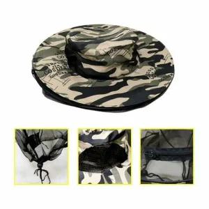 벌레차단 낚시 등산용 모기 방충 헬멧모자