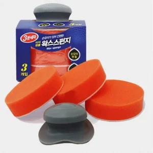 세차용 손잡이 왁스스펀지