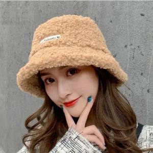 2500 뽀글이모자 소형 울 여성 겨울 울 벙거지모자 버킷햇 여자모자 겨울 니트모자 방한모자 여성