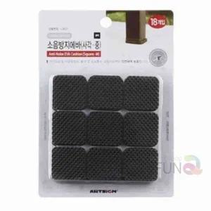 ( )퍼니 소음방지에바 블랙 18p 의자다리패드 의자소리방지 소음방지패드