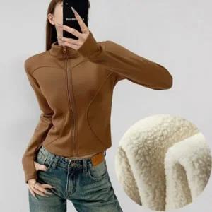 여성 슬림핏 트레이닝 집업 점퍼 기모안감 이너 내피 자켓