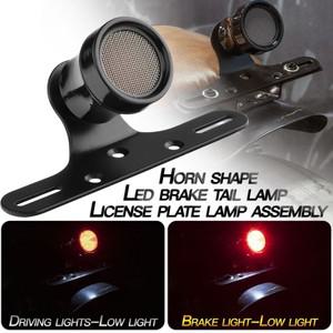 바이크 오토바이 LED 후미등 브레이크 정지등 램프 번호판 마운트 할리 스포츠스터  호환 바버 다지기 12V