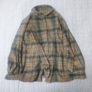 ( )[중고]LALA 체크 셔츠 XXL 정장 중고의류 패션잡화 겨울 연말 선물 보온 방한 긴옷 남성