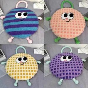 방석 눈알원형방석 폭신한 좌식 겨울 사무실 의자방석