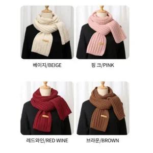 머플러 커플 목도리 니트 선물 여자 크리스마스 방한 남자 선물 눈꽃 겨울