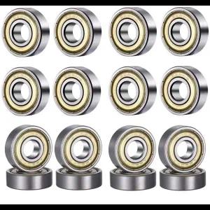 608 ZZ 608RS 볼 베어링 금속 이중 차폐 미니어처 딥 그루브 스케이트보드 볼 베어링 8mm X 22mm X 7mm 10