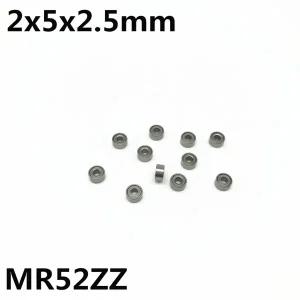 50Pcs MR52ZZ L-520ZZ 2x5x2.5mm 깊은 홈 볼 베어링 소형 베어링 모델 장난감 MR52Z MR52 고급
