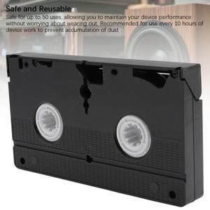 VHS 헤드 클리너 VCR 재사용 가능 비디오 플레이어 클리닝 도구 건식 기술 유체 불필요