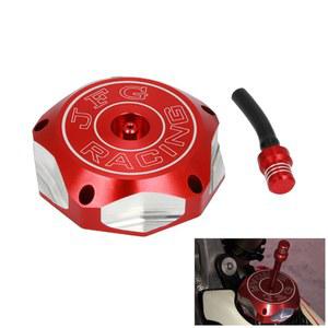 JFG RACING Billet Gas Fuel Tank Cap Cover for CRF450R 02-16 CRF450X 05-17 CRF450RX 17-18 CRF250R CRF250X 04-17 XR70R XR80 XR80R XR100R XR200 XR250 XR400 XR600L XR650L XR650R TRX400EX TRX450R-Red