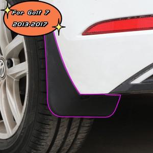 호환 폭스 바겐 골프 7 에스테이트 변형 왜건 AU 2014  자동차 머드 플랩 4x 휀다 스타일링 액세서리 스플