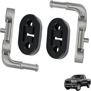 요미레이싱 타원형 배기 브래킷 머플러 지지대 고무 솔레이터 행거 - 램 1500 2019-2025에 장착 좌우 교체