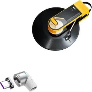 오디오 테크니카 사운드 버거 턴테이블과 호환되는 박스웨이브 어댑터 - 마그네토스냅 PD 각도 마그네틱