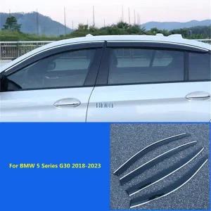 자동차 스타일링 액세서리 창 디플렉터 커버 BMW 5 시리즈 G30 2018-2023 용 눈 비 스크린 쉘터 선 바이저