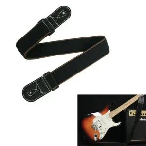 01블랙 PL 기타스트랩 코튼 일렉기타스트랩