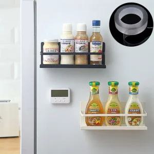 무타공 자석거치대2P+실리콘 양면 테이프 세트