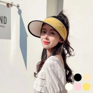 [하프클럽/]브로치 트렌드 올 큐빅 패턴 썬캡