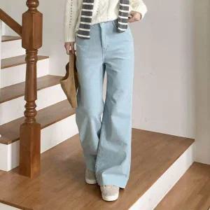 [하프클럽/]여성 나팔 와이드핏 골덴 편한 팬츠