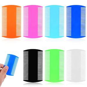 잔털을 위한 7개의 PCS 이 빗, 고양이를 다양한 색상의 벼룩 애완견을 양면 미세 이빨 빗 고양이 머리 니츠 비듬 제거