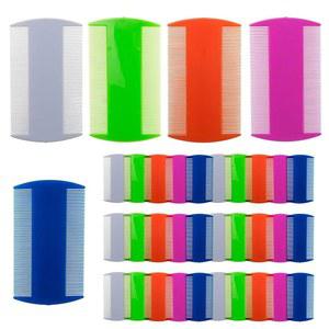 개 고양이를 위한 50가지 PCS 벼룩 이빨 빗 그루밍 파인 털 빗, 5가지 색상